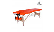Массажный стол DFC NIRVANA, Optima, дерев. ножки, цвет оранжевый (Orange)