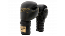 Премиальные тренировочные перчатки на шнуровке UFC (Черные 8 Oz)