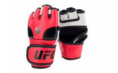 Перчатки MMA тренировочные с открытой ладонью (Красные S/M) UFC