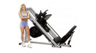 ГАКК-машина - жим ногами под углом 45 Body-Solid GLPH2100 на свободном весе